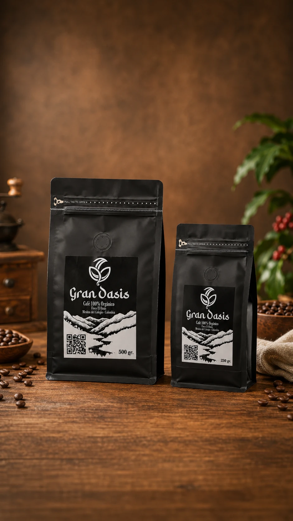Empaque de café Gran Oasis