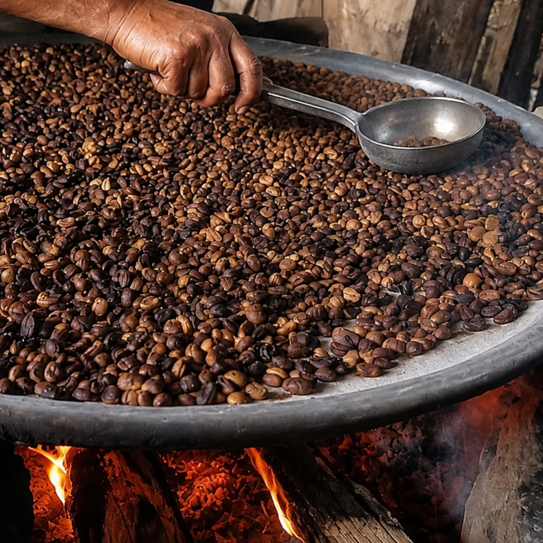 Tostado del café